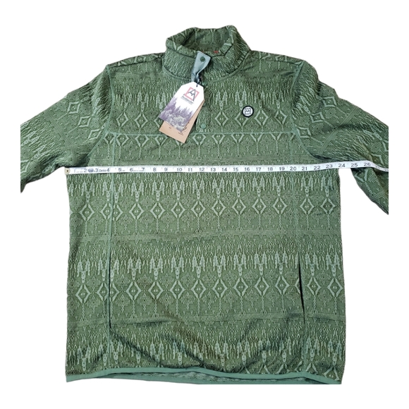 NWT Avalanche Outdoor Rossmore 1/4 Snap Button Pullover Green Size Large - Picture 5 of 16